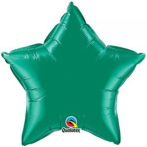 20 "/ 51cm Solid Color Star Emerald Green Qualatex # 99654