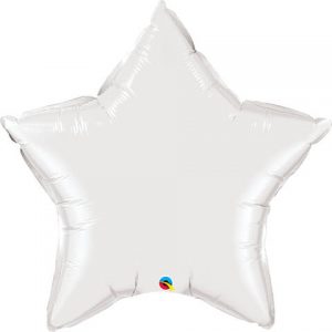 36″ / 91cm Solid Colour Star White Qualatex #12348