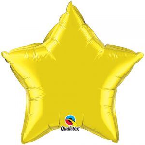 20 ″ / 51cm Solid Color Star Citrine Yellow Qualatex # 12631