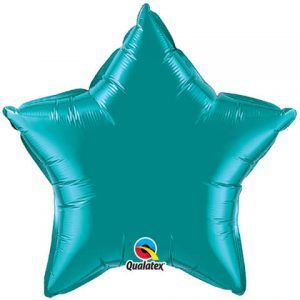 20 ″ / 51cm Solid Color Star Teal Qualatex # 36576