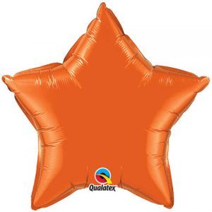 20 ″ / 51cm Solid Color Star Orange Qualatex # 86966