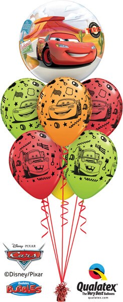 Bukiet 545 Cars Supercharged Birthday Qualatex #10185 18706-6