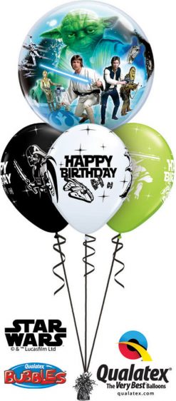 Bukiet 542 Star Wars Birthday Qualatex #10474 18669-3