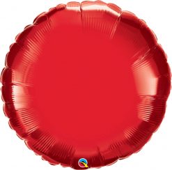 36″ / 91cm Solid Colour Round Ruby Red Qualatex #12681