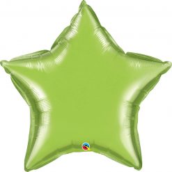 36″ / 91cm Solid Colour Star Lime Green Qualatex #16165