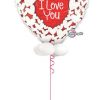 Bukiet 150 I Love You Glitter Hearts Qualatex #16512