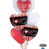 Bukiet 152 Deco Bubble Stylish Heart Qualatex #68825 29005 21698-2 24663 24019