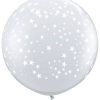 3' / 91cm Stars-A-Round Diamond Clear Qualatex #29264-1