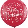 3' / 91cm Christmas! Festive Ruby Red Qualatex #74666-1