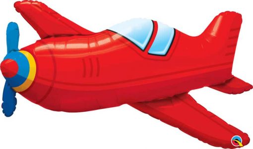 36″ / 91cm Red Vintage Airplane Qualatex #57811