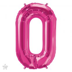 34" / 86cm Magenta Letter O North Star Balloons #59632