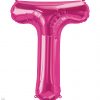 34" / 86cm Magenta Letter T North Star Balloons #59642