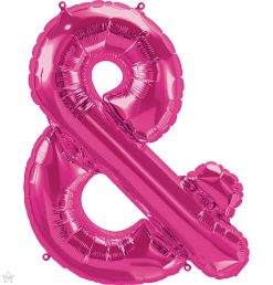 34" / 86cm Magenta Symbol & North Star Balloons #59913