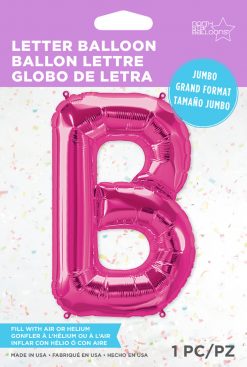 34" / 86cm Magenta Letter B North Star Balloons #59966