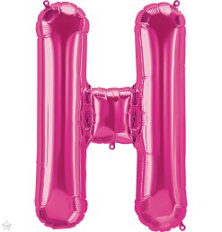 34" / 86cm Magenta Letter H North Star Balloons #59978