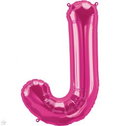 34" / 86cm Magenta Letter J North Star Balloons #59982