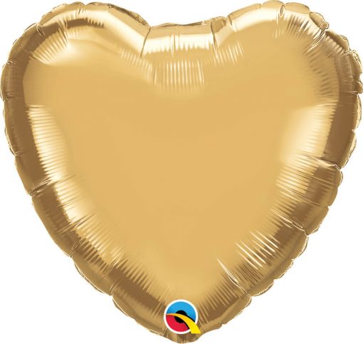 18″ / 46cm Heart Chrome® Gold Qualatex #90039