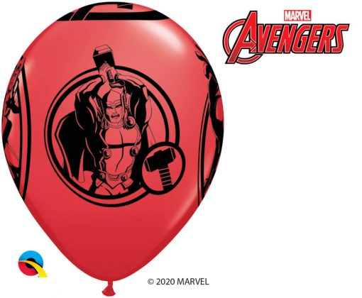 11" / 28cm 6szt MARVEL'S Avengers Red Qualatex #19332