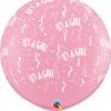 3' / 91cm It's A Boy-A-Round Pink Qualatex #29166-1