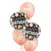 Bukiet 1547 Birthday Dots Qualatex #12268-2 17567-3