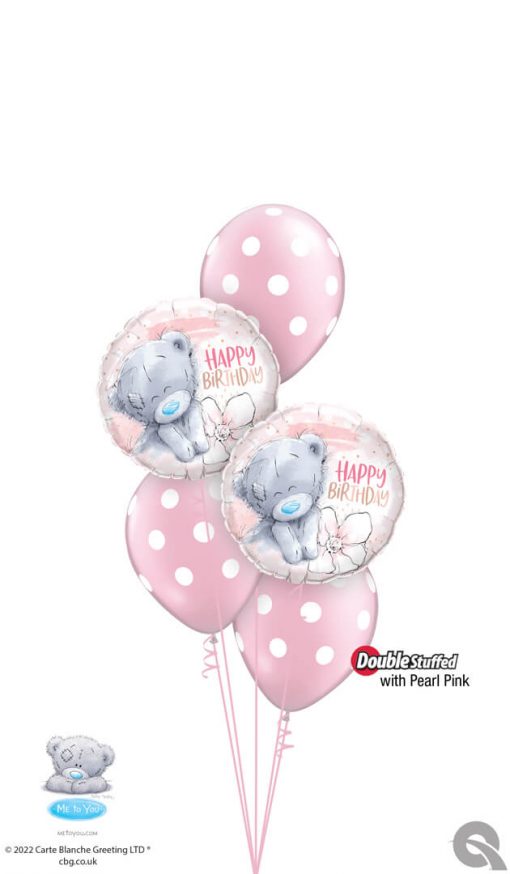 Bukiet 1631 Have a Beary Happy Birthday! Qualatex #19280-2 81680-3 43783-3